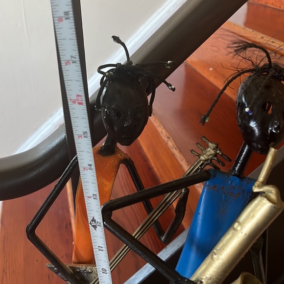 Set of three welded Rastafarian musician’s figures - Picture 11 of 11